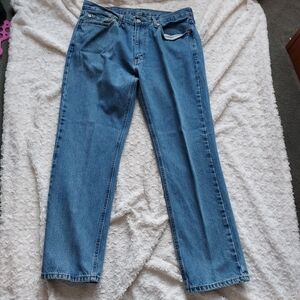 Levi's 541 Athletic Straight Leg Blue Jeans 36x32 Classic Normcore Casual